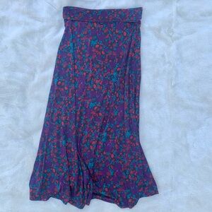 LuLaRoe maxi skirt pretty print XL